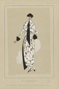 Fleurette, de Tres Parisiens, pub. 1922 (impressão a estêncil) de French School