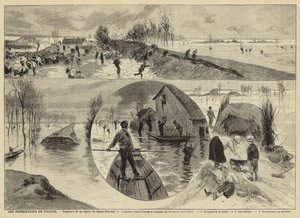Inundações na França, 1897 de French School