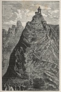 Florin Perier faz experiência de Torricelli no cume do Puy de Dome, 19 de setembro de French School