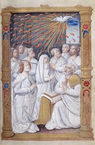 Fol.48r Pentecostes, de horas a Roma, use de French School