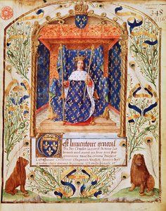 Fr 2705 fC Frontispício de um inventário do tesouro pertencente a Carlos V da França, 1379 de French School