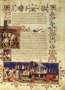 Fr 4274 fol.6 Partida para as Cruzadas, 1352 de French School