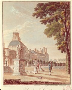 França, Paris, Palácio de Tuileries, Gravura de French School