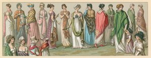 França XVIIIth-XIXth Cent Costume de French School