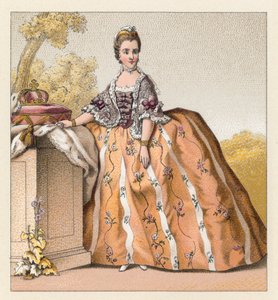 Traje do centavo XVIII França de French School