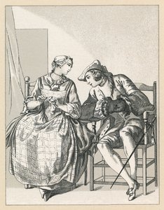 Traje do centavo XVIII França de French School