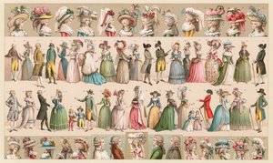 Traje do centavo XVIII França de French School