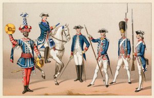 Traje do centavo XVIII França de French School