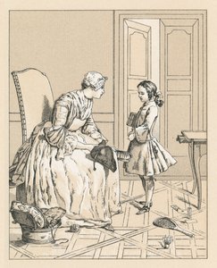 Traje do centavo XVIII França de French School