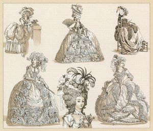 Traje do centavo XVIII França de French School