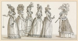 Traje do centavo XVIII França de French School