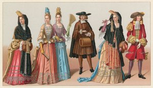França XVIIth Cent Costume de French School