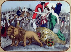 França proclamando liberdade, 1848 de French School