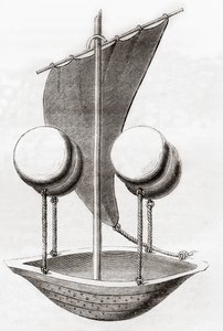 O conceito de barco voador de Francesco Lana de Terzi c.1670, de 