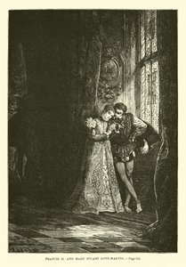 Francis II e Mary Stuart fazendo amor de French School