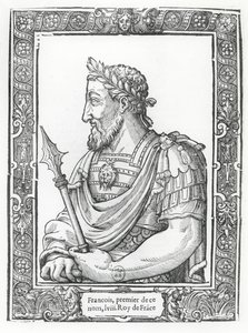 Francisco I da França (gravura) de French School