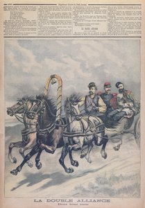 Aliança Franco-Russa, ilustração de le Petit Journal, 1893 de French School
