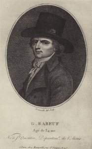 François-Noel Babeuf, agitador político revolucionário francês e jornalista de French School