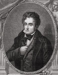 Francois-Rene, visconde de Chateaubriand (1768-1848) de "História da Revolução Francesa" por Louis Blanc (1811-1882) de French School