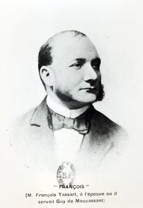 François Tassart, criado para Guy de Maupassant (1850-93), de La Fin de Maupassant por Georges Normandy, publicado em 1927, Paris de French School