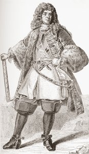 François de Neufville, 2º duque de Villeroy, 1644 1730. Soldado francês. Das horas livres publicadas 1908. de French School