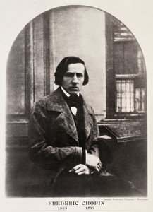 Frederic Chopin (1810-49) gravado a partir de um daguerreótipo (fotogravura)