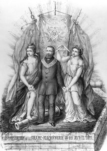 Maçonaria e a comuna, 1871 de French School