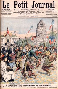 Exposição Colonial Francesa em Marselha - Ilustração para o Le Petite Journal, 24 de Junho de 1906 (gravura) de French School