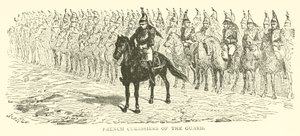 Curassiers franceses da guarda (gravura) de French School