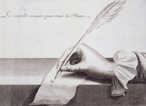 Caligrafia francesa: "L