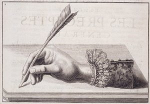 Caligrafia francesa: "L