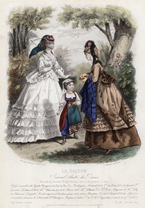 Placa de moda francesa, final do século XIX de French School