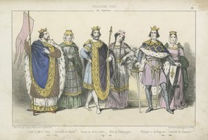 Reis e rainhas franceses dos séculos XII e XIII de French School