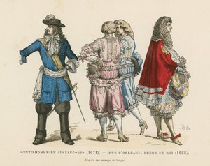 Trajes mens franceses, do século 17 de French School