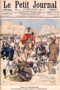Expedição francesa de reconhecimento no sul de Marrocos Ilustração para o Le petit Journal, Dezembro de 1906. de French School