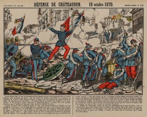 Tropas francesas em defesa de Chateaudun, Guerra Franco-Prussiana de French School