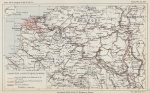 Northern Linguistic Border (cor litho) de French School