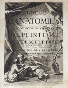Frontispício - Anatomia Abstrata, acomodada às artes da pintura e escultura - Abrege d