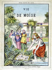 Frontispício do livro "Vida de Moisés", ed. Olivier Pinot, Epinal, final do século XIX de French School
