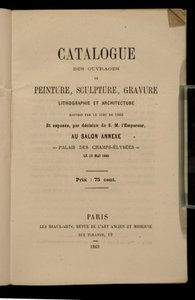 Frontispício do catálogo do Salon des Refuses, 1863 de French School