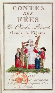 Frontispício de uma edição ilustrada do Contes des Fees de Charles Perrault (1628-1703) 1808 de French School