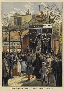 Funeral do treinador de animais francês Jean-Baptiste Pezon, Paris, 1897