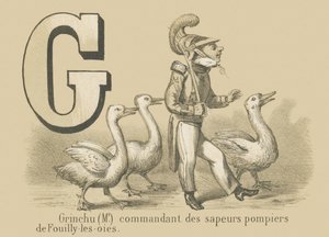 G: Grinchu (Sr.) comandante da brigada de incêndio Fouilly-les-Oies de French School