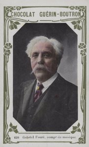 Gabriel Faure, compositor musical (foto colorida) de French School