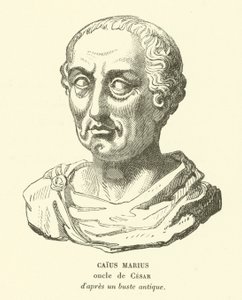 Gaius Marius, tio de Júlio César (gravura) de French School