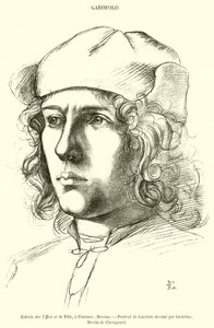 Galeria dos Uffizi e Pitti, em Florença (gravura) de French School