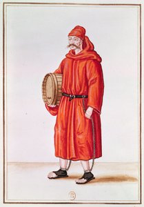 Galley Slave de Veneza (aguarela sobre papel) de French School