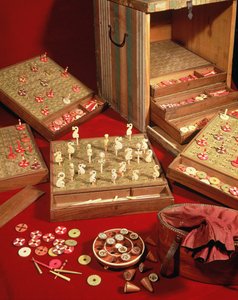 Game of Dauphin lotto inventado por Louis XIV (1638-1715) (madeira e marfim)