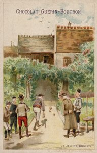 Jogo de boules (chromolitho) de French School