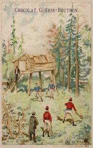 Jogo de ténis (chromolitho) de French School